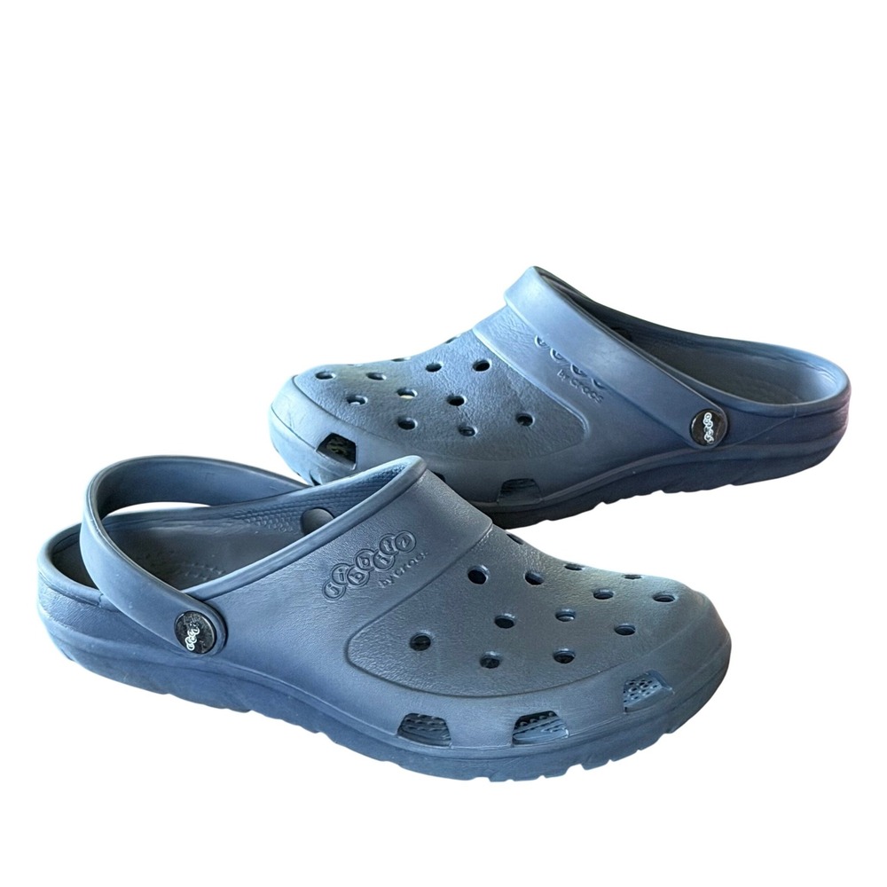 Crocs Jibbitz Slip On Classic Clog Unisex Women 7 Blue Lightweight Comfort Shoes